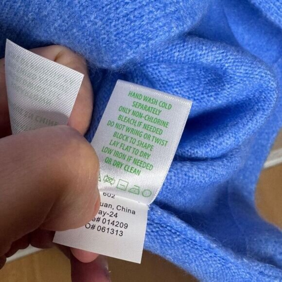 Lilly Pulitzer Arna Sweater Women's XL Heathers Abaco Blue Long Sleeve New - Picture 7 of 11